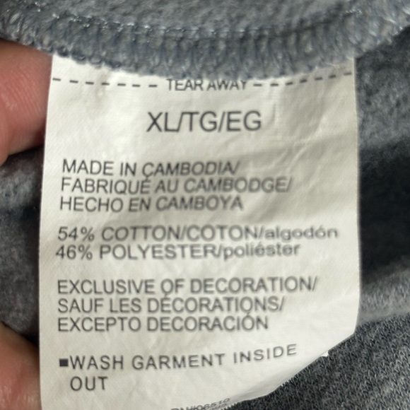 Under Armour Women’s Hoodie XL Gray Loose Fit Sweatshirt Fleece Logo Band - Picture 7 of 9